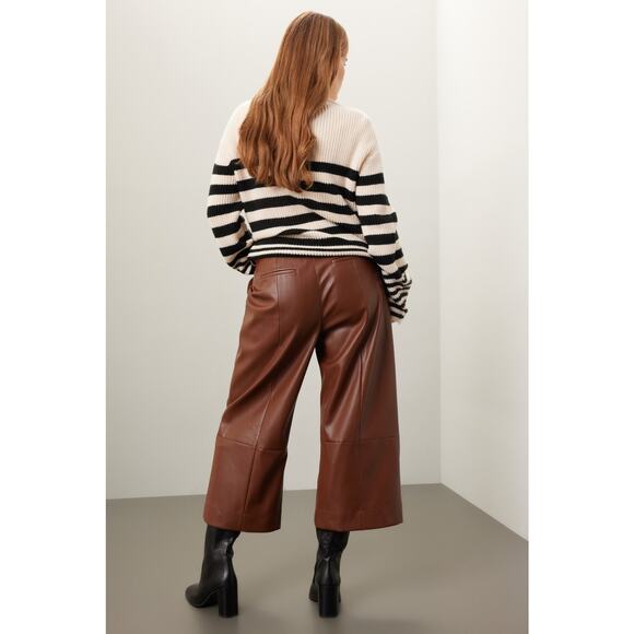 Jason Wu x RTR Wide Leg Vegan Leather Pants - Picture 5 of 11